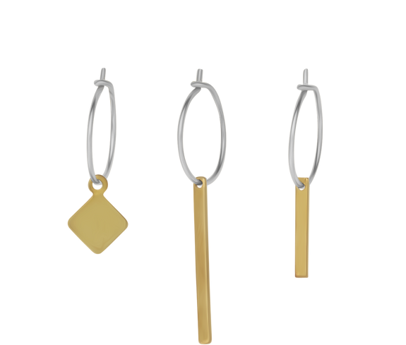 Jewelry Set of 3 Earrings