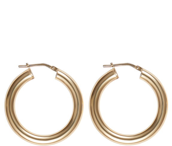 Jewelry Gold Small Hollow Hoops