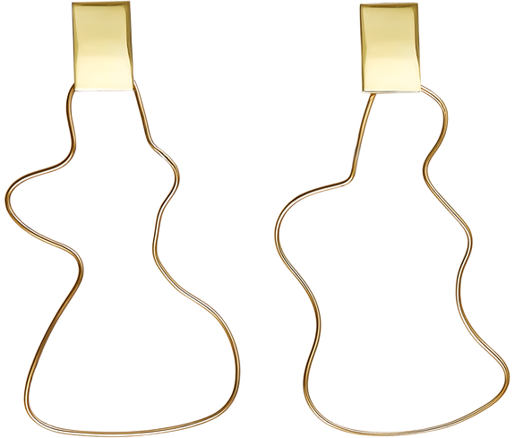 Jewelry Square Stud Sculpture Earring - Keentu