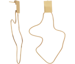 Load image into Gallery viewer, Jewelry Square Stud Sculpture Earring - Keentu