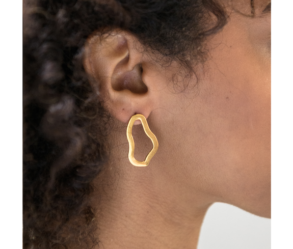 Ethical Squiggle Stud Earring - Keentu