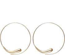 Jewelry Teardrop Threader Hoops