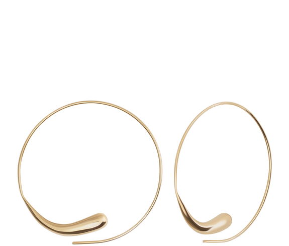 Jewelry Teardrop Threader Hoops