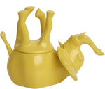 Load image into Gallery viewer, Home Decor Yellow Gloss Upside Down Elephant Jar