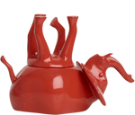 Load image into Gallery viewer, Home Decor Coral Gloss Upside Down Elephant Jar