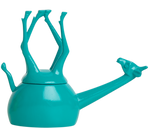 Load image into Gallery viewer, Home Decor Teal Gloss Upside Down Giraffe Jar