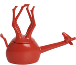 Load image into Gallery viewer, Home Decor Coral Gloss Upside Down Giraffe Jar