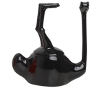 Load image into Gallery viewer, Home Decor Black Gloss Upside Down Ostrich Jar