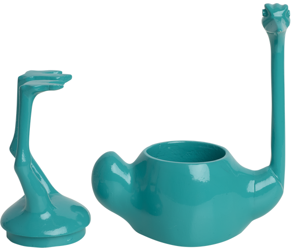 Home Decor Upside Down Ostrich Jar