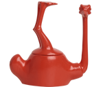 Load image into Gallery viewer, Home Decor Coral Gloss Upside Down Ostrich Jar