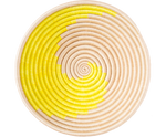 Load image into Gallery viewer, Home Decor Yellow Swirl Woven Bowl