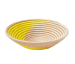 Load image into Gallery viewer, Home Decor Yellow Swirl Woven Bowl
