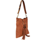 Load image into Gallery viewer, Ethical Suede Tassel Shoulder Bag - Keentu 