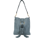 Load image into Gallery viewer, Ethical Suede Tassel Shoulder Bag - Keentu 