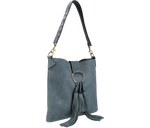Load image into Gallery viewer, Sustainable Suede Tassel Shoulder Bag - Keentu 