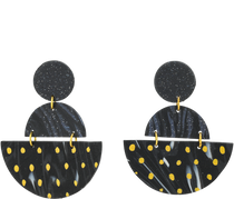 Ethical Clay Semi Circle Earrings - Keentu