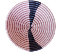 Ethical Mauve Split Woven Basket - Keentu