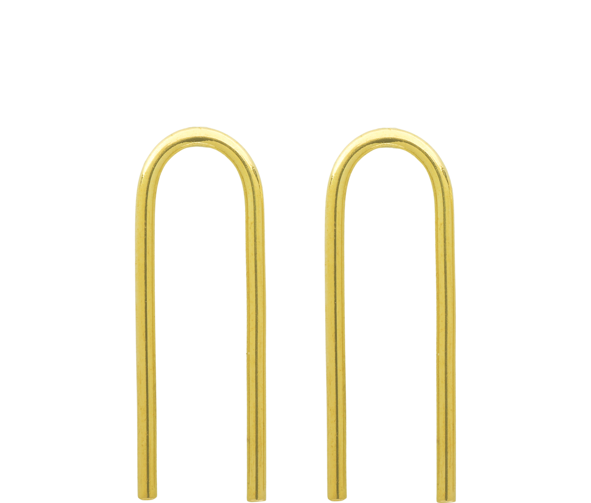 Ethical Brass U Earrings - Keentu