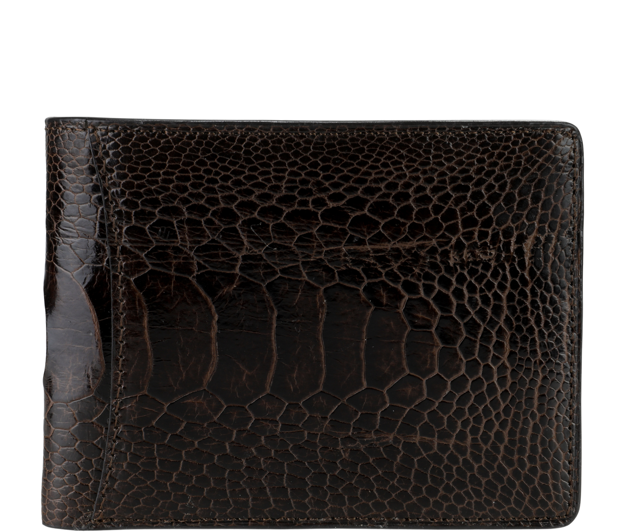 Sustainable Ostrich Shin Billfold Wallet - Keentu