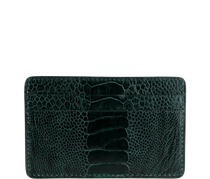 Sustainable Ostrich Shin Card Wallet - Keentu