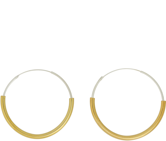 Ethical Gold and Silver Hoops - Keentu