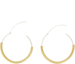 Load image into Gallery viewer, Sustainable Gold and Silver Hoops - Keentu 