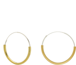 Load image into Gallery viewer, Ethical Gold and Silver Hoops - Keentu 