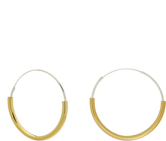 Ethical Gold and Silver Hoops - Keentu