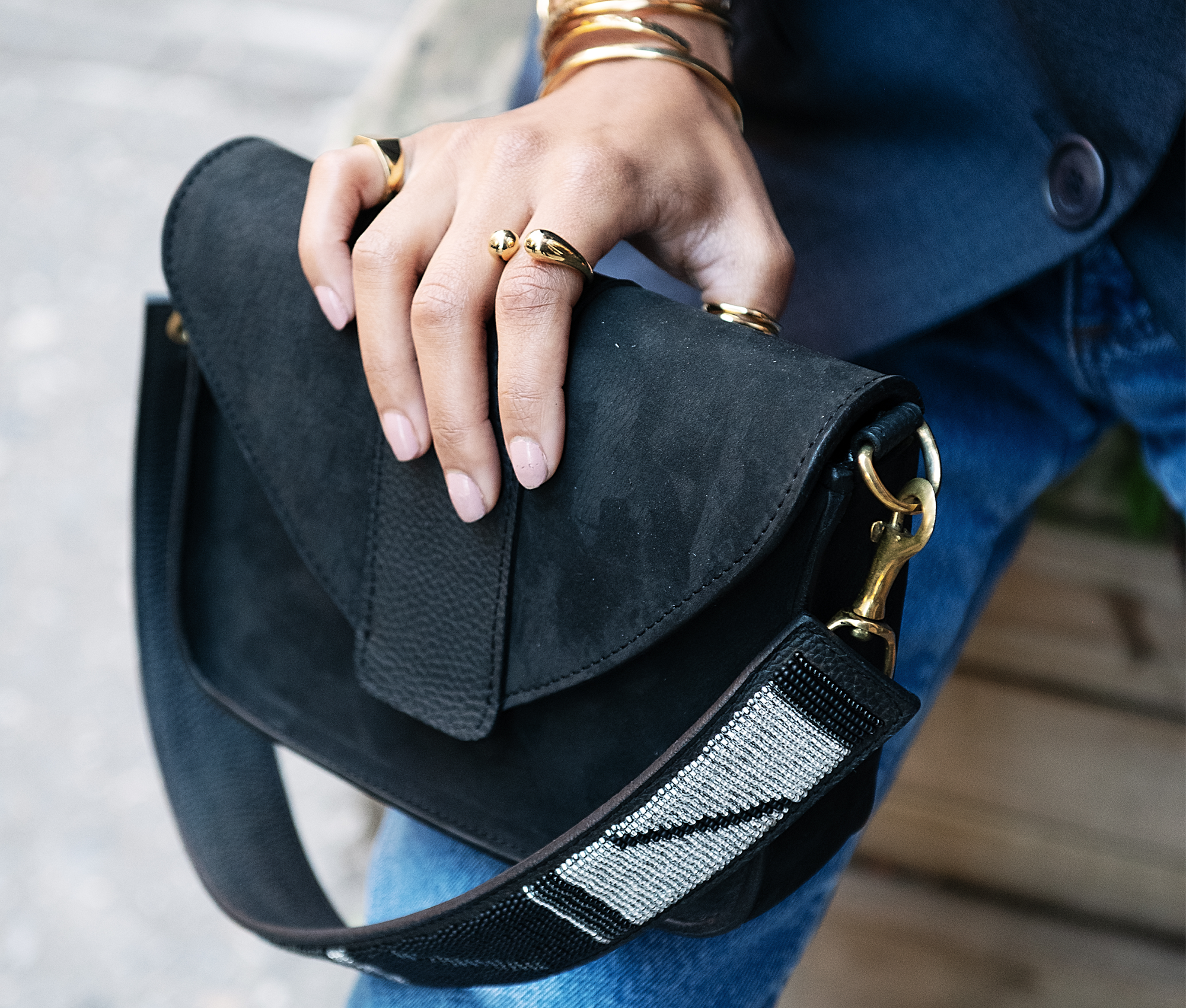 Suede Shoulder Bag
