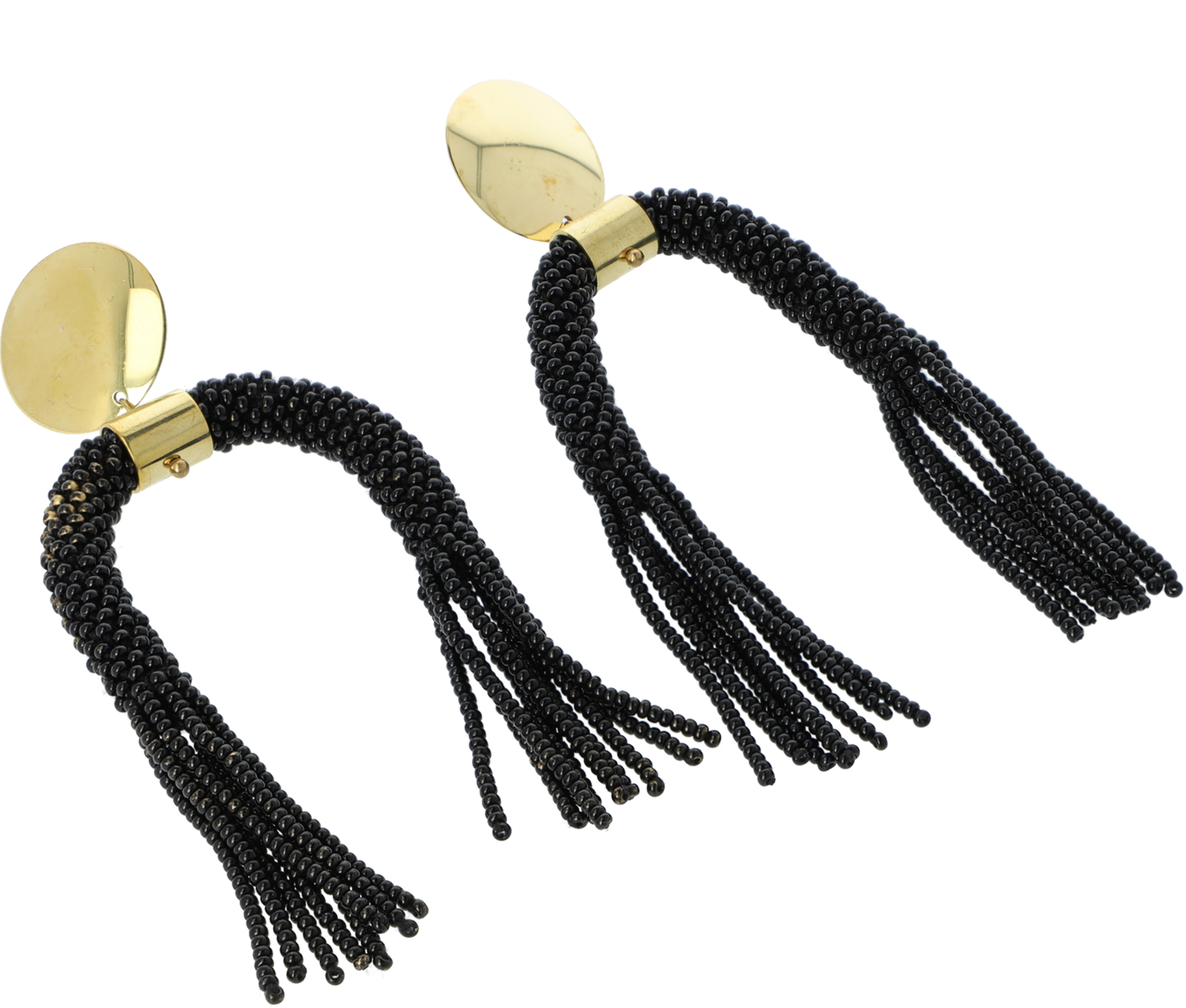 Sustainable Beaded U Fringe Earrings - Keentu