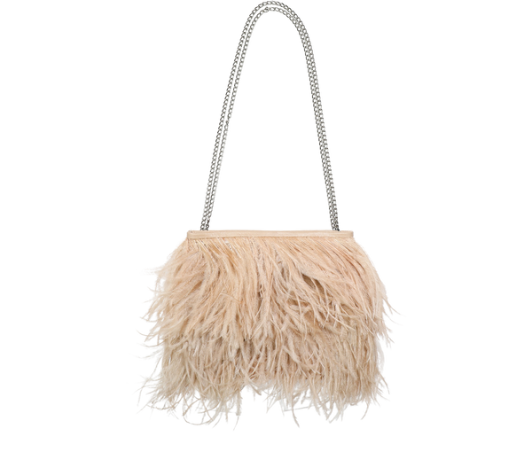 Ostrich clutch bag