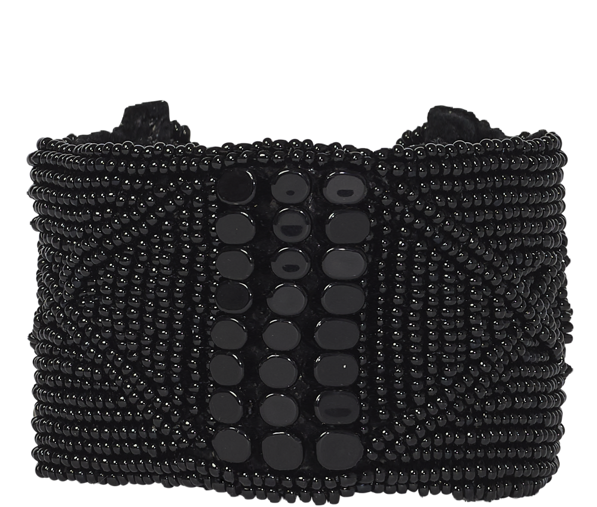 Ethical Beaded Leather Cuff - Keentu