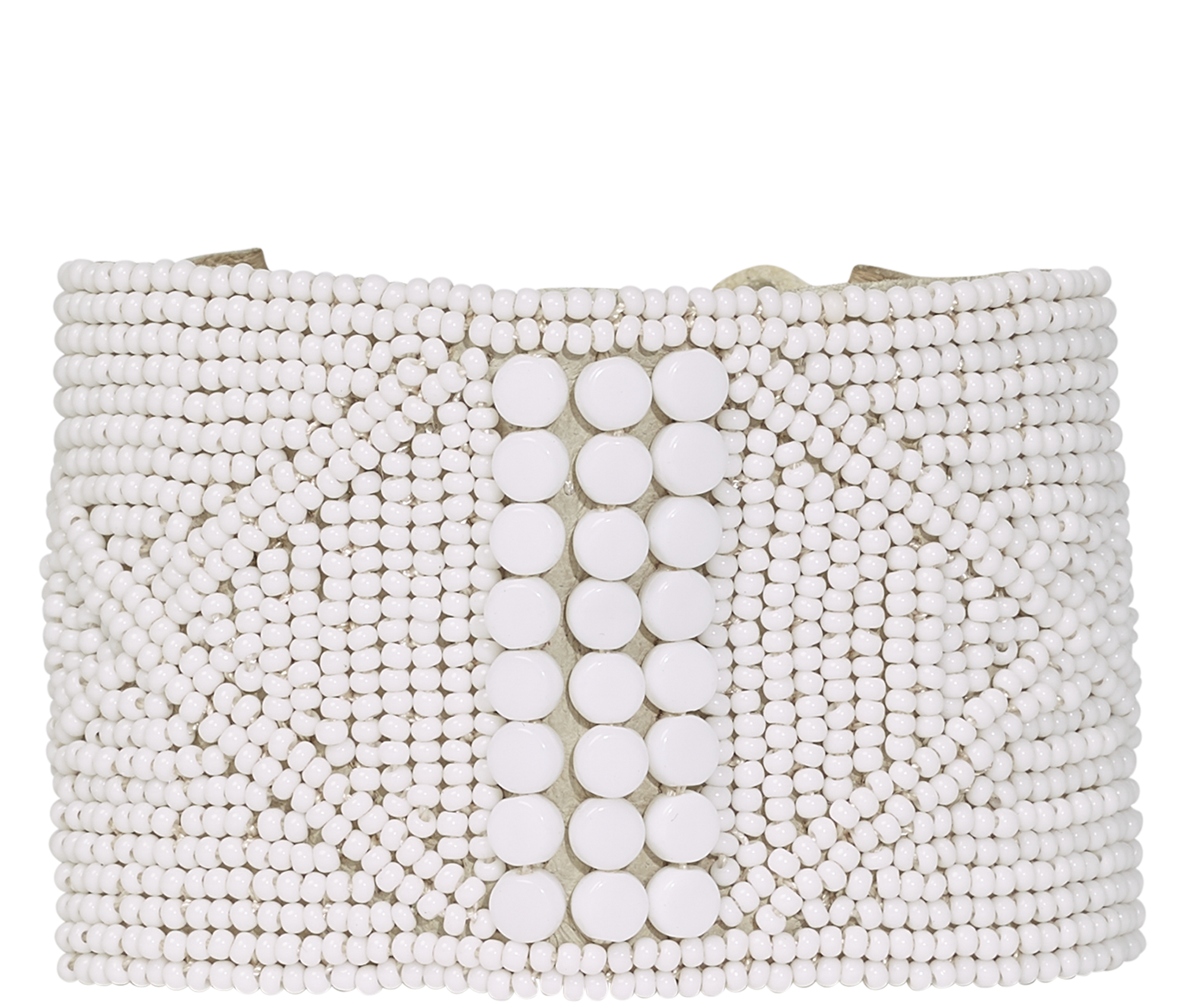 Beaded Leather Cuff - Keentu