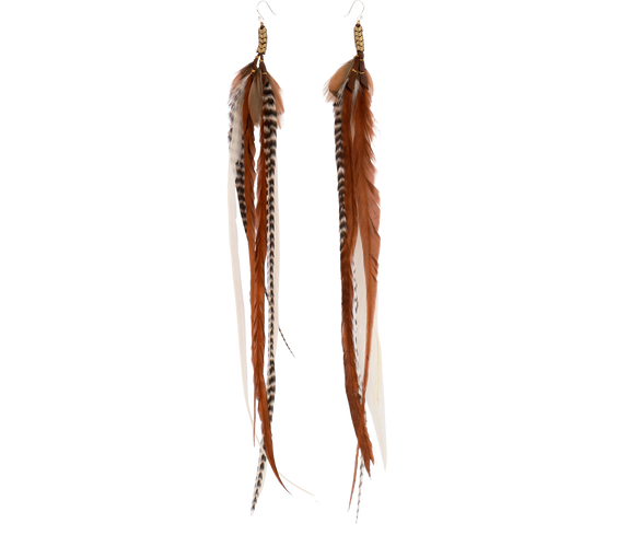 Long Feather Earrings