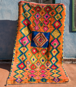 Load image into Gallery viewer, Orange Moroccan Rug 