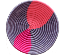 Pink Twist Woven Bowl - Keentu