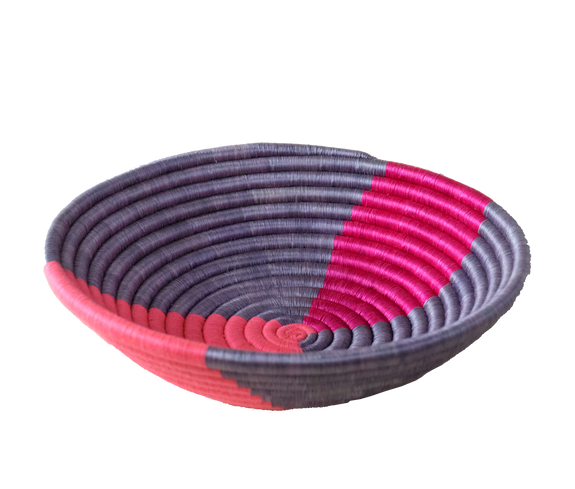 Pink Twist Woven Bowl - Keentu