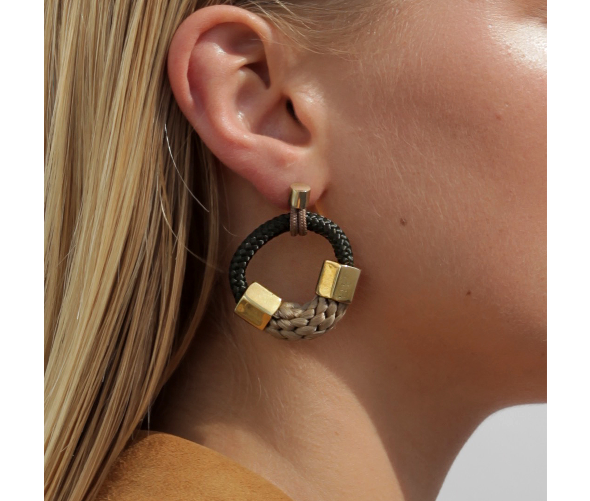Sustainable Rope Drop Earrings - Keentu