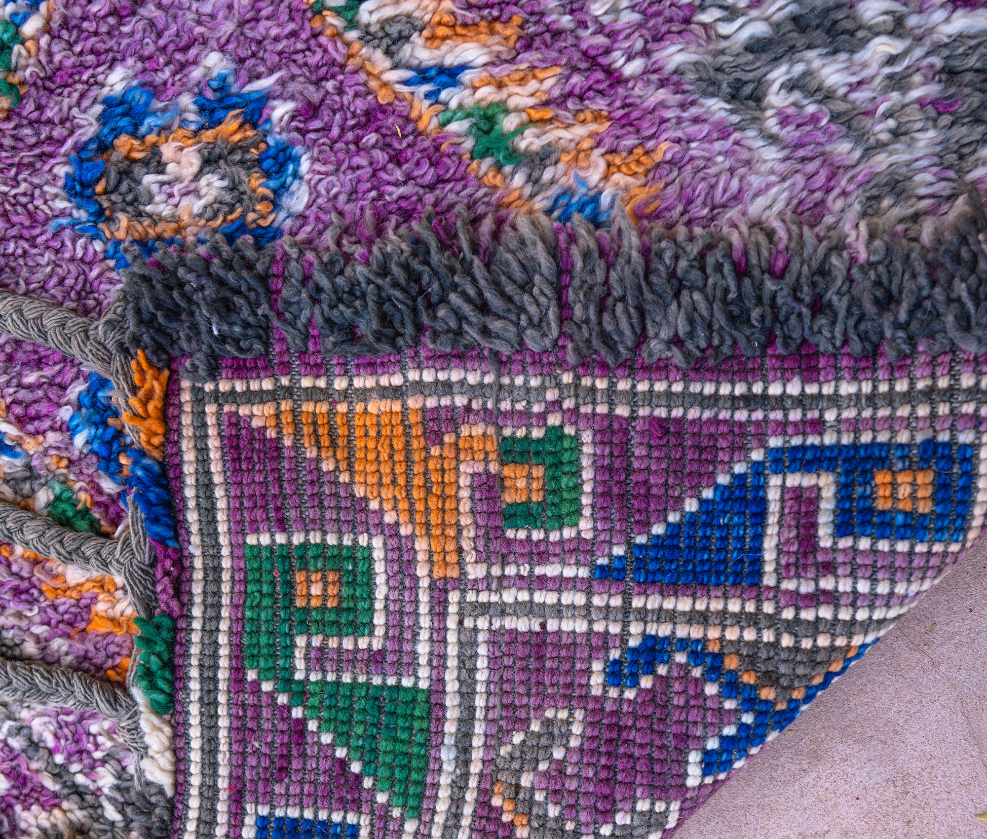 Ethical Royal Purple Moroccan Rug - Keentu