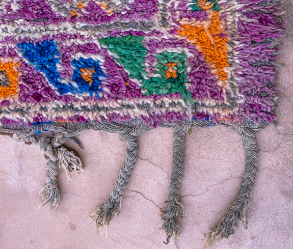 Sustainable Royal Purple Moroccan Rug - Keentu