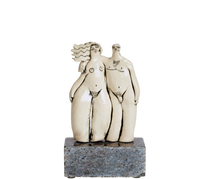 Home Decor Adam and Eve Porcelain Statuette