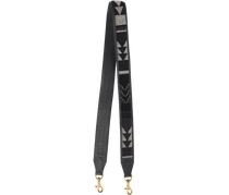 Accessories Black Beaded Bag Strap