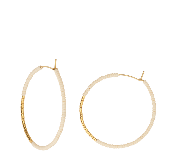 Jewelry Beaded Hoops