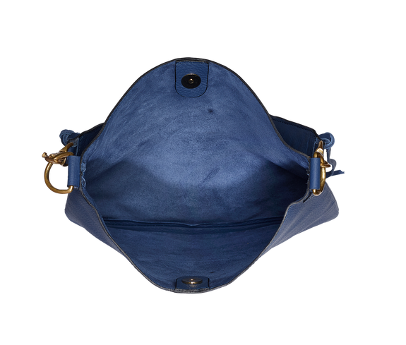 Split suede crossbody bag with beaded strap 2025