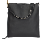 Load image into Gallery viewer, Handbag Black Beaded Strap Shoulder Bag 
