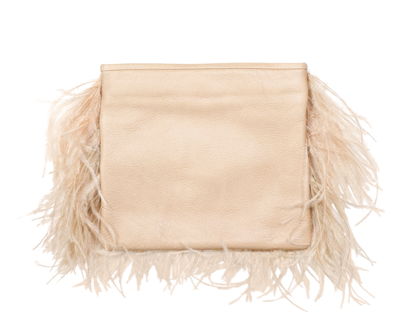 Ostrich Feather Bag Sustainable - KEENTU