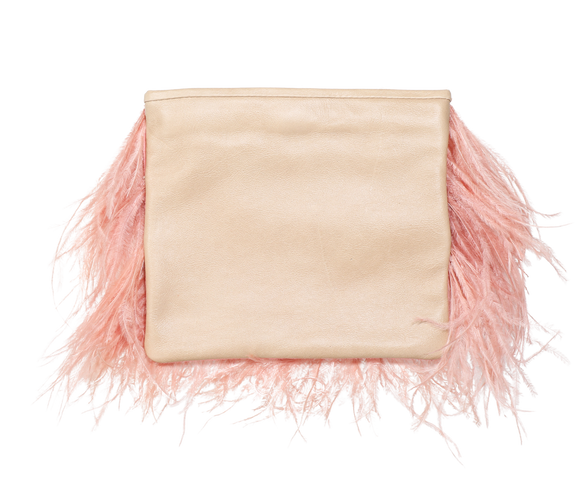 Ostrich Feather Bag Sustainable - KEENTU