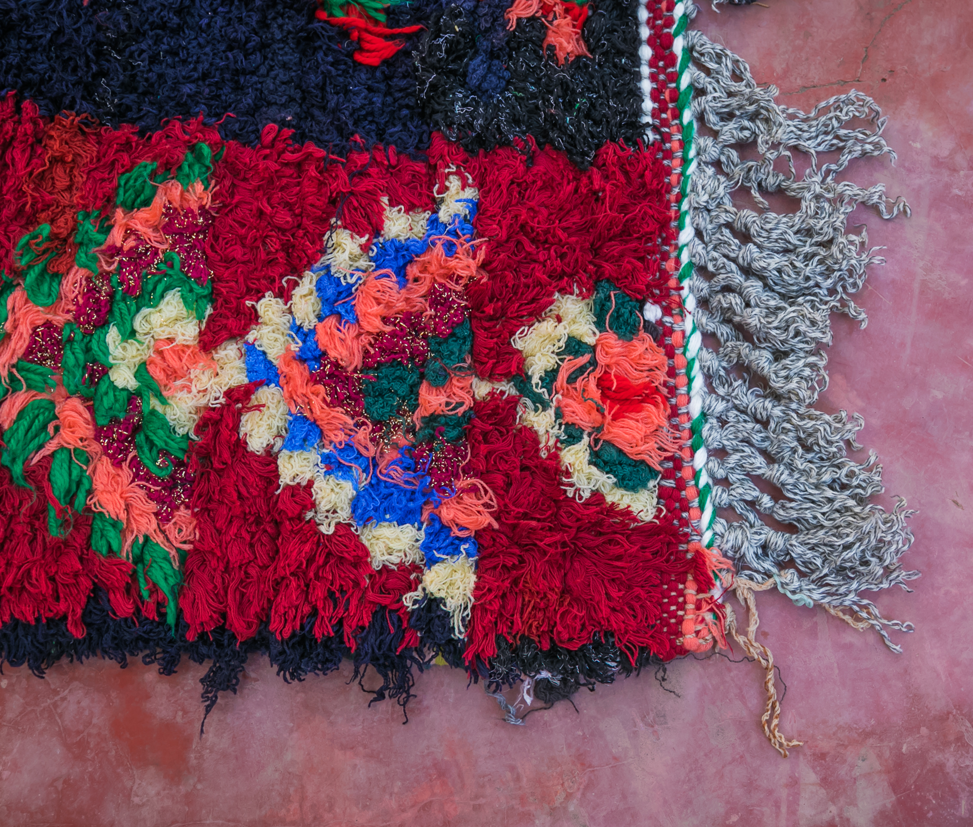 Home Decor Colorful Triangles Moroccan Rug