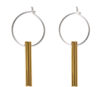 Load image into Gallery viewer, Jewelry Gold And Silver Short Drop Earrings 