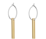Load image into Gallery viewer, Jewelry Gold And Silver Short Drop Earrings 